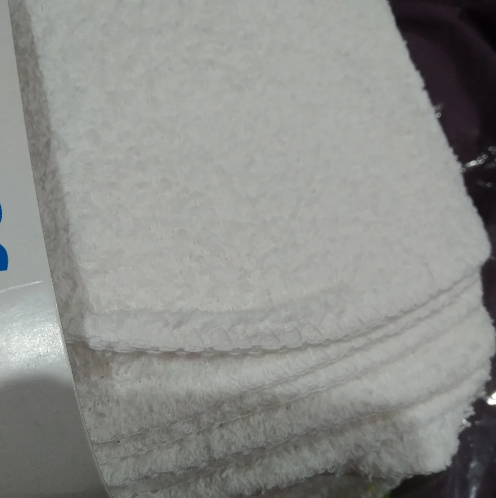 Mainstays cotton washcloths 12-Pack true bright in white color